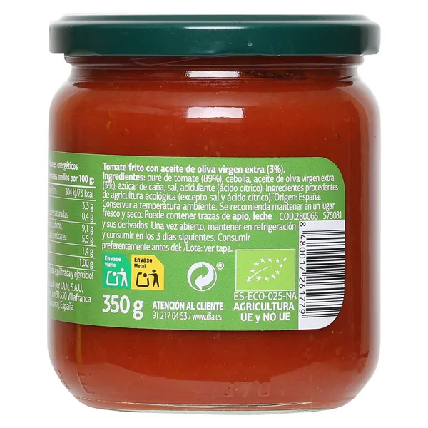 Tomate frito bio Dia Vegecampo 350 g 3