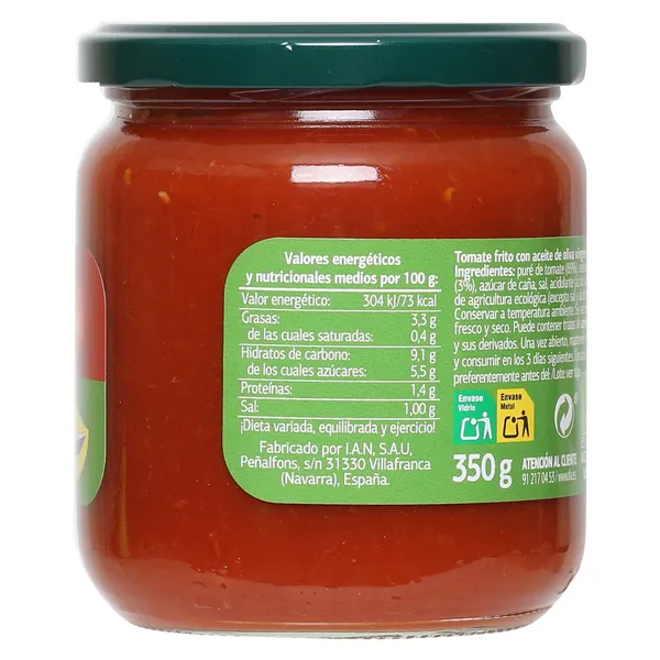 Tomate frito bio Dia Vegecampo 350 g 4