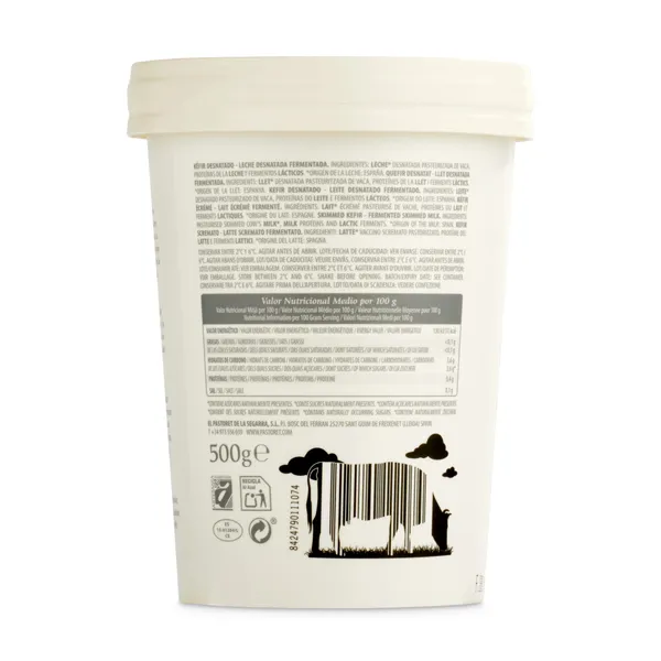 Kéfir desnatado Pastoret vaso 500 g 3