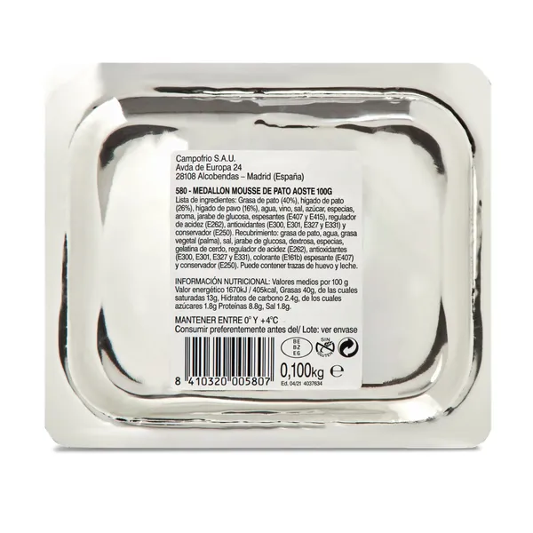 Mousse de pato Aoste 100 g 2