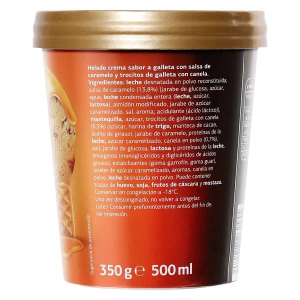 Helado caramel biscuit Temptation de Dia tarrina 350 g 3