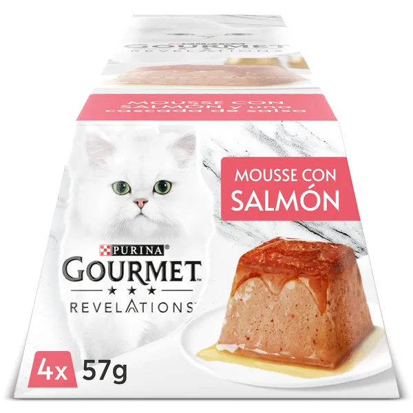 Mousse para gatos con salmón Gourmet 4 x 57 g 2
