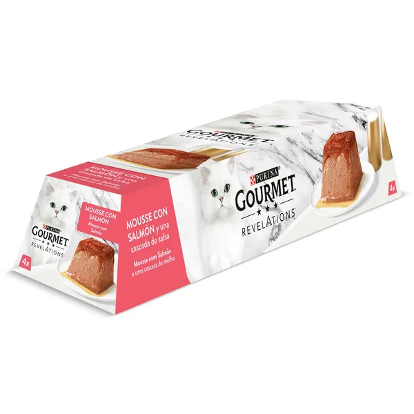 Mousse para gatos con salmón Gourmet 4 x 57 g 3