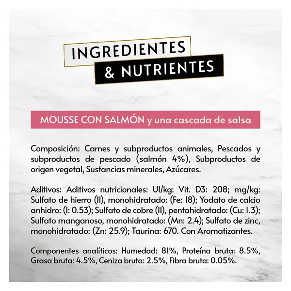 Mousse para gatos con salmón Gourmet 4 x 57 g 4