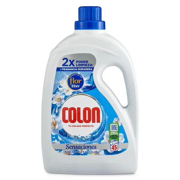Detergente máquina líquido gel sensaciones Colon 45 lavados 2