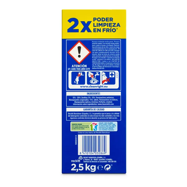 Detergente máquina en polvo Colon caja 50 lavados 4