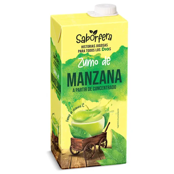 Zumo de manzana Dia Saborfera 1 L 3