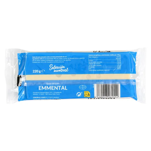 Queso emmental Dia Selección Mundial 220 g 3