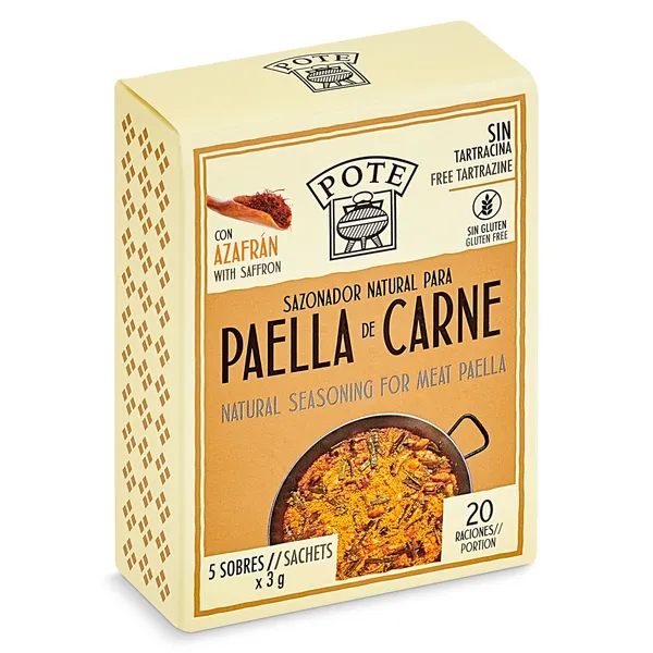 Sazonador para paella de carne Pote 12.5 g
