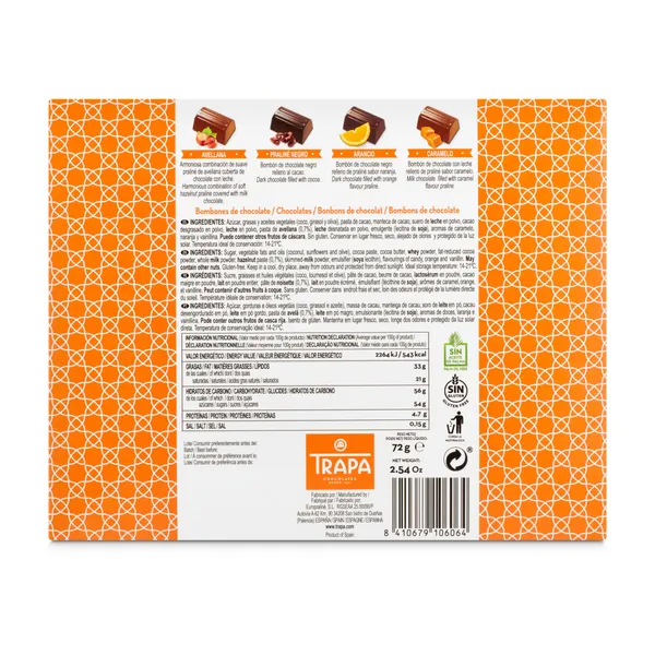 Bombones artesanía Trapa caja 72 g 3