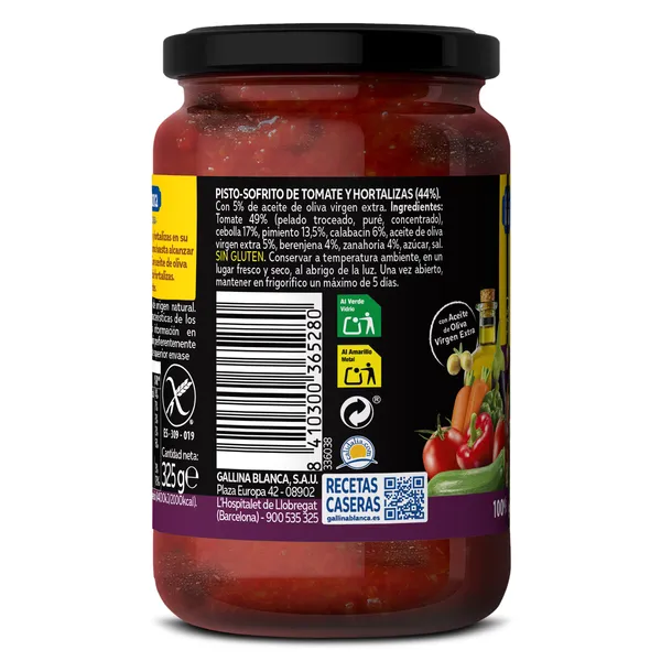 Pisto de verduras Gallina Blanca 325 g 3