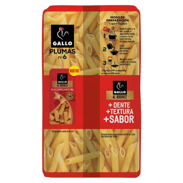 Plumas N.º 6 Gallo bolsa 400 g 2