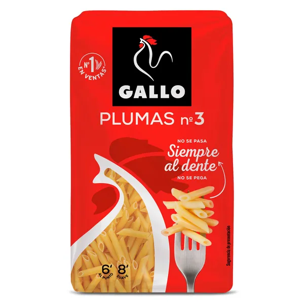Plumas N.º 3 Gallo 450 g