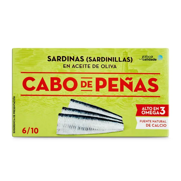 Sardinillas en aceite de oliva Cabo de Peñas 62 g 2