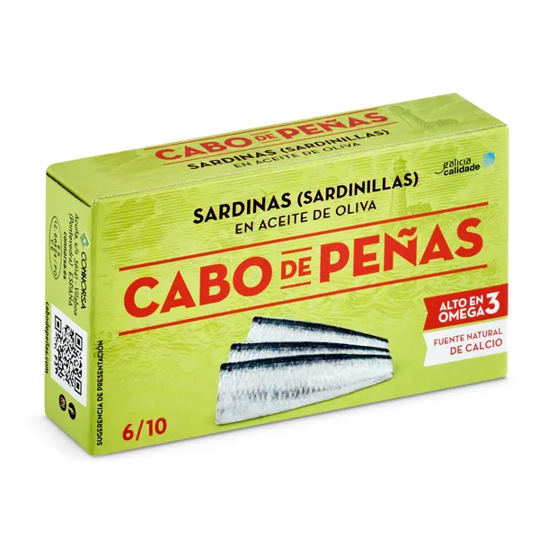 Sardinillas en aceite de oliva Cabo de Peñas 62 g 3