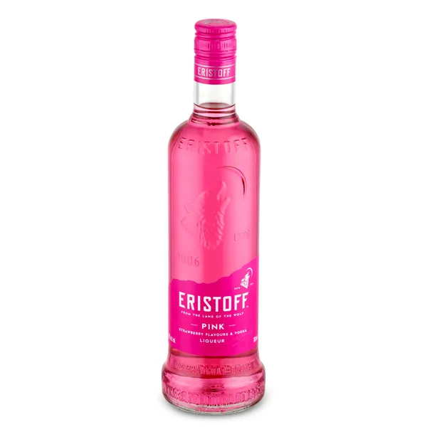 Pink vodka Eristoff botella 70 cl