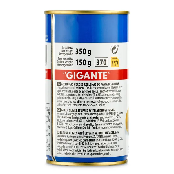 Aceitunas rellenas de anchoa El faro lata 150 g 3