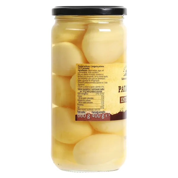 Patatas cocidas enteras Dia Vegecampo frasco 400 g 2