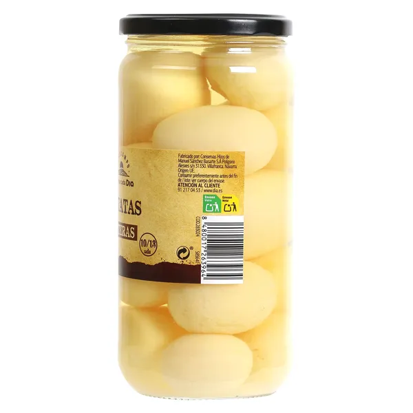 Patatas cocidas enteras Dia Vegecampo frasco 400 g 3