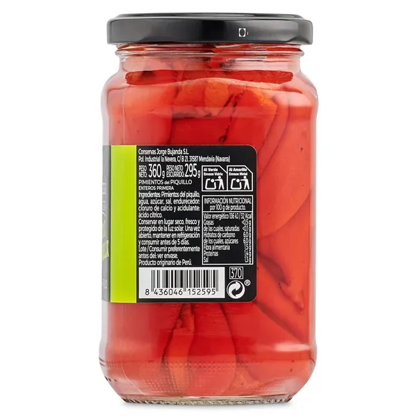 Pimientos del piquillo asado a la parrilla Destapa la Huerta 295 g 3