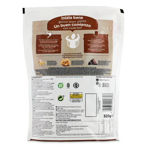 Cereales granola de avena con chocolate negro Kellogg's Special K 320 g 3