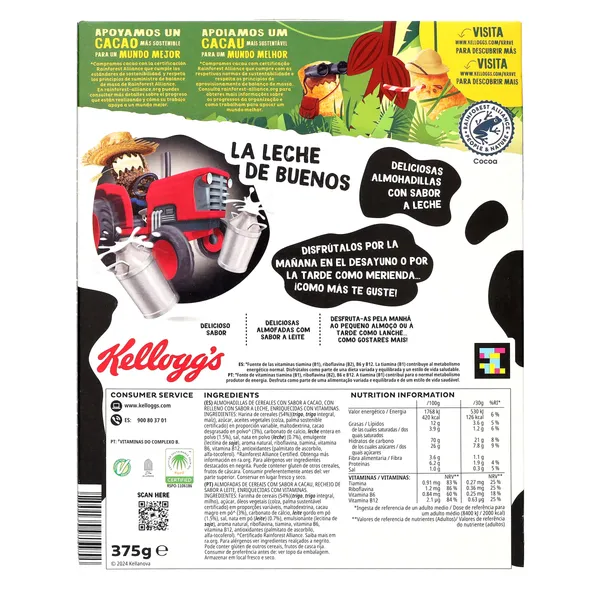 Cereales rellenos con leche Kellogg's Krave caja 375 g 3