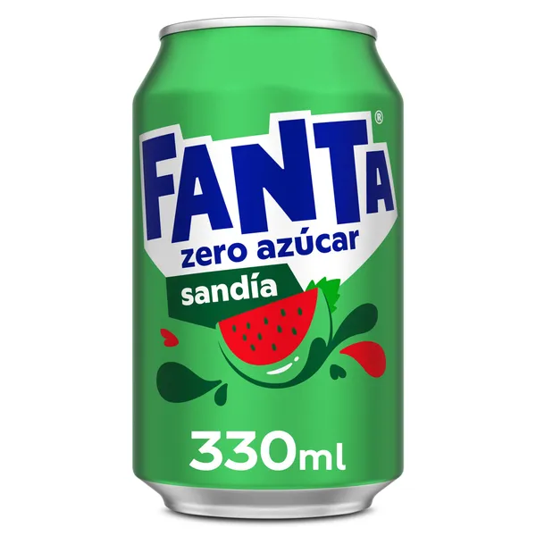 Fanta de sandía zero 330 ml 2