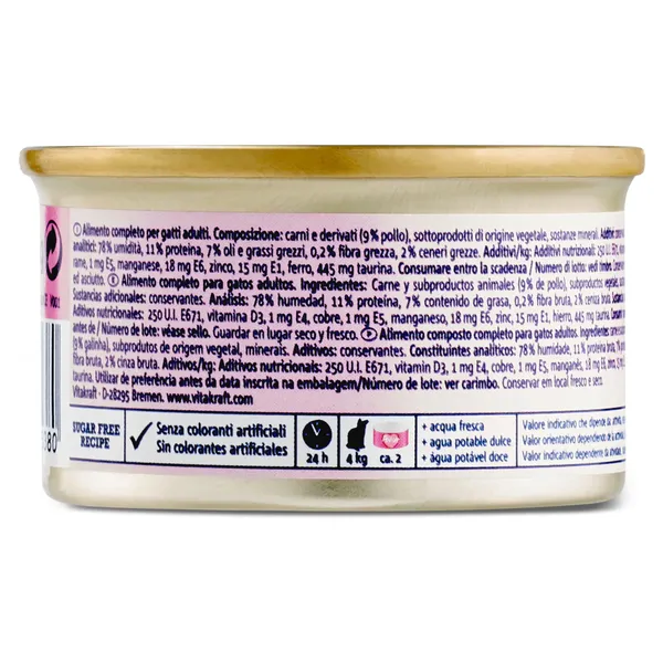 Mousse para gatos con pollo Vitakraft 85 g 3