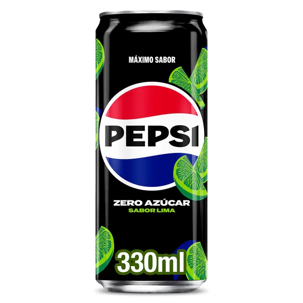 Pepsi zero azúcar sabor lima 330 ml 2