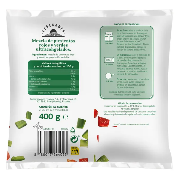 Mezcla de pimientos Dia Vegecampo 400 g 3