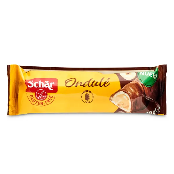 Barrita de chocolate con avellanas sin gluten ondulé Dr. Schar 30 g 2