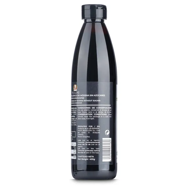 Crema vinagre de módena sin azúcares añadidos Vulpi 400 ml 4