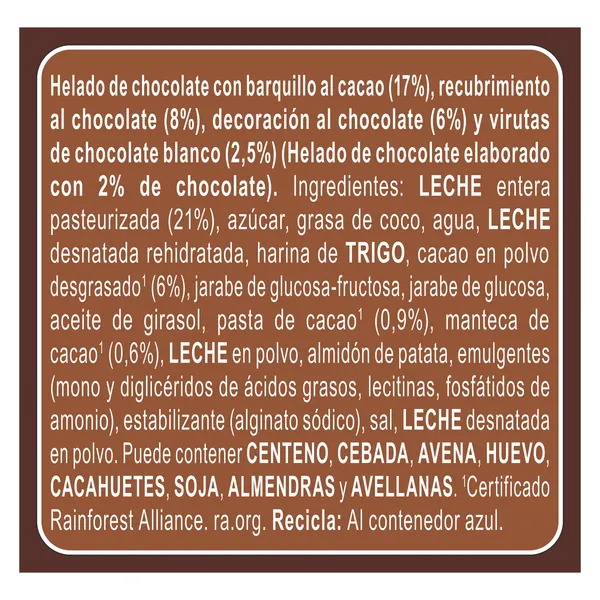 Helado cono de chocolate Cornetto 4 x 60 g 2