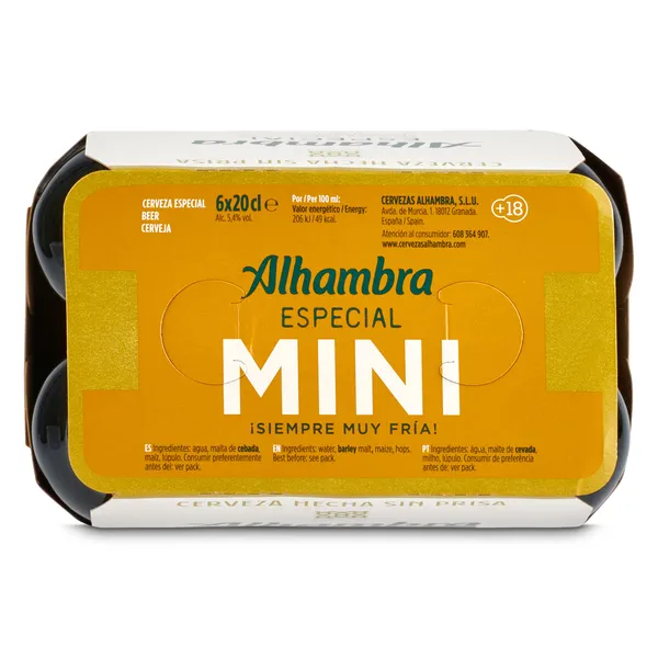 Cerveza especial Alhambra botella 6 x 20 cl 3