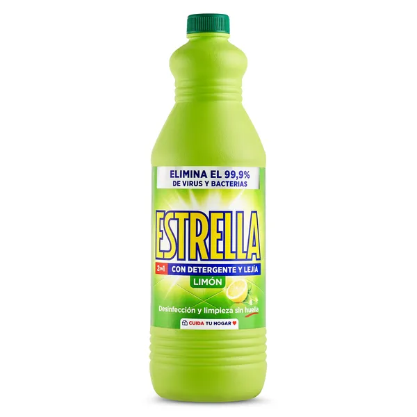 Lejía con detergente limón Estrella 1,43 L 2