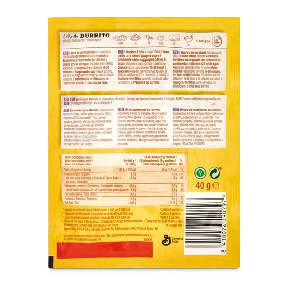 Sazonador para burritos suave Old El Paso 40 g 2