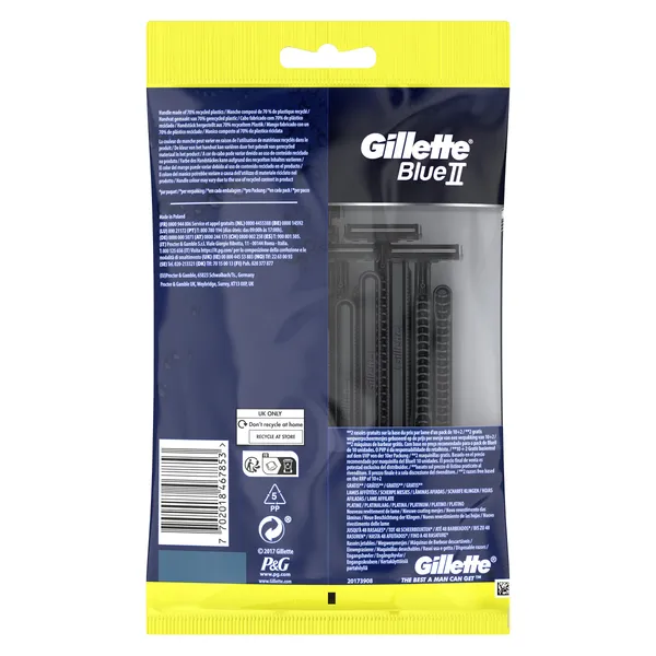 Maquinilla de afeitar desechable Gillette Blue II bolsa 12 unidades 2