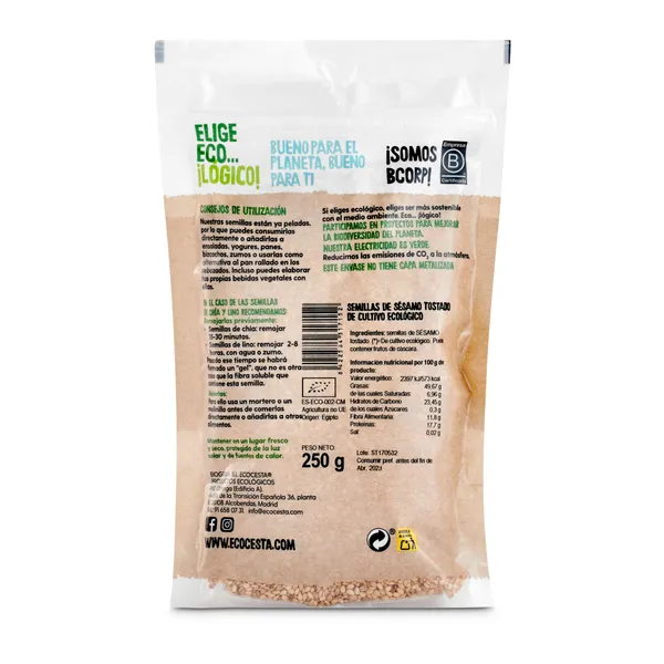 Sésamo tostado Ecocesta 250 g 3