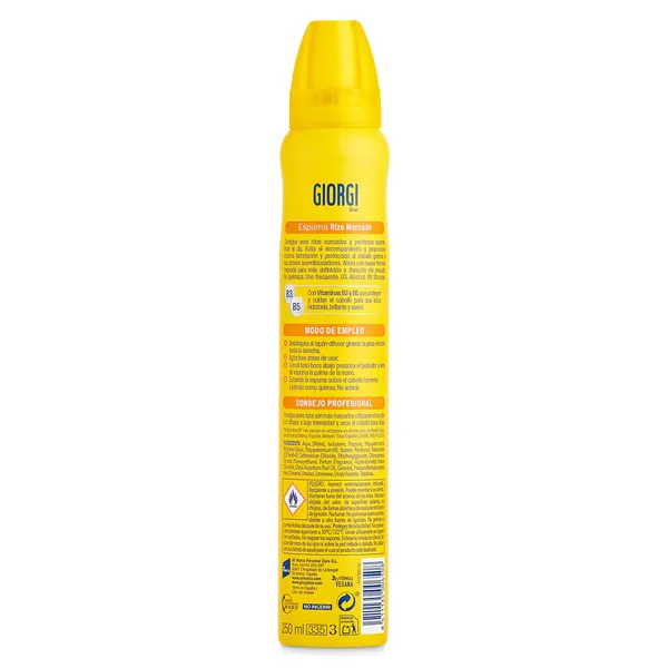Espuma rizo marcado Giorgi line spray 250 ml 2