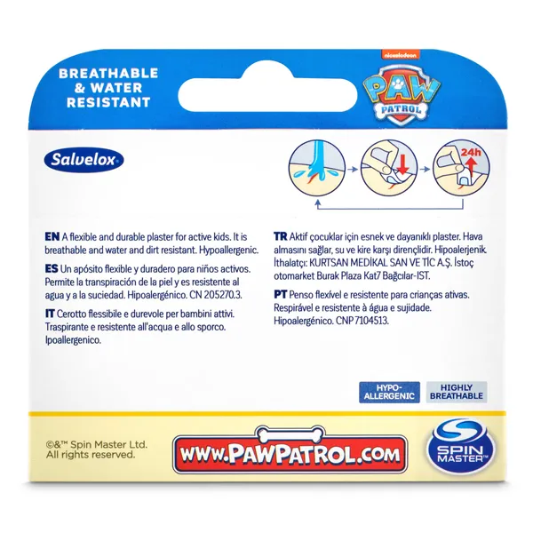 Tiritas infantiles Patrulla Canina Salvelox caja 20 unidades 2