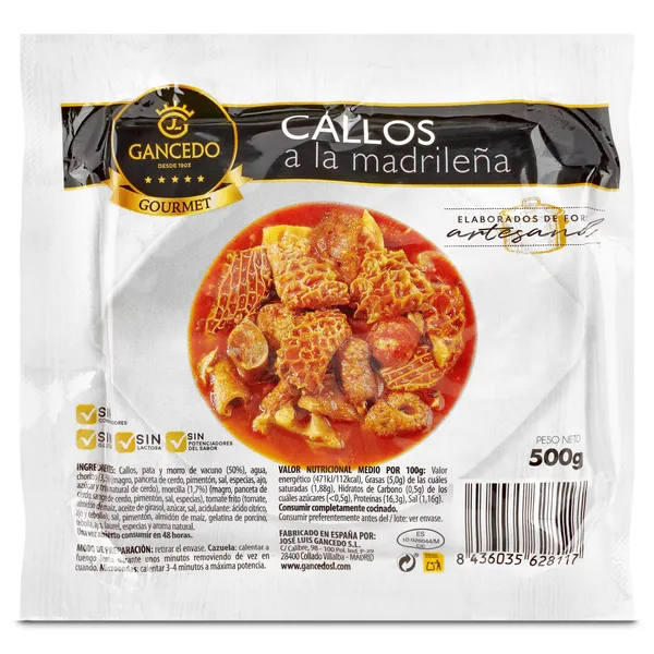 Callos a la madrileña Gancedo 500 g 2