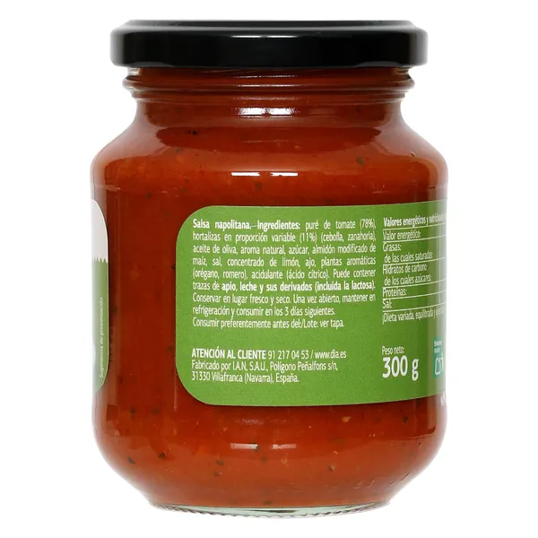 Salsa napolitana Dia Al Diante 300 g 2