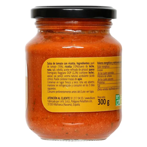 Salsa ricotta Dia Al Diante 300 g 2