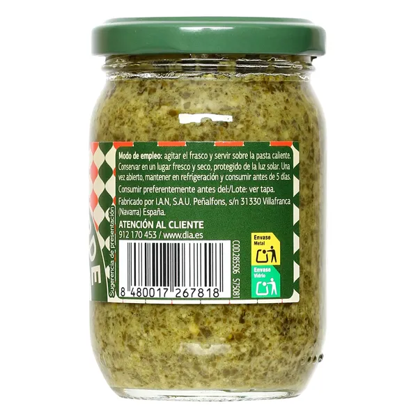 Pesto verde Dia Salseo 185 g 4