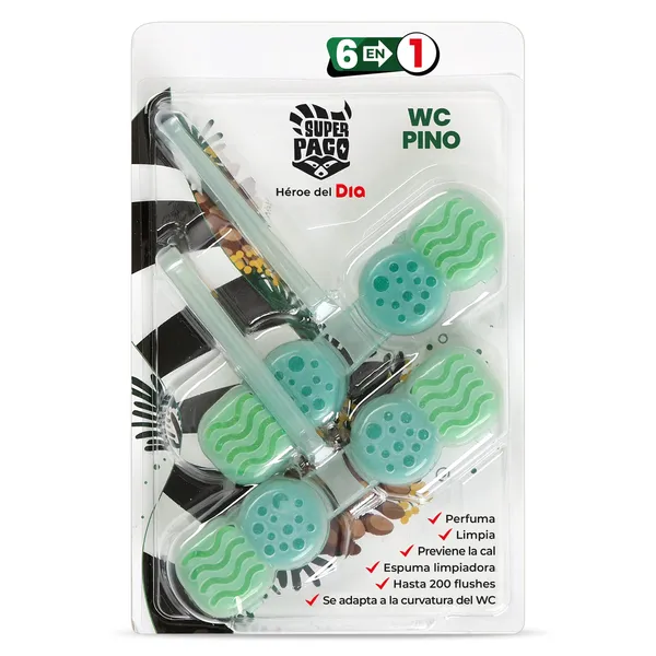 Colgador WC pino Dia Super Paco 2 unidades 2