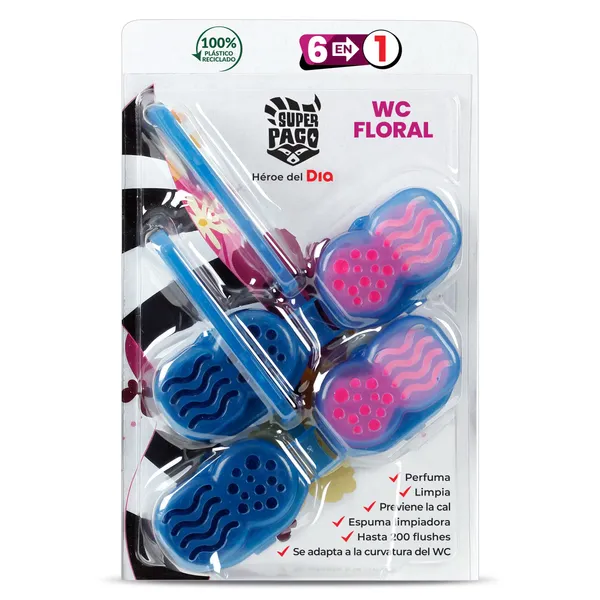 Colgador WC floral Dia Super Paco 2 unidades 2