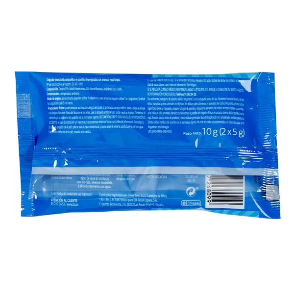 Colgador antipolillas ropa limpia Aniquilax de Dia bolsa 2 unidades 2