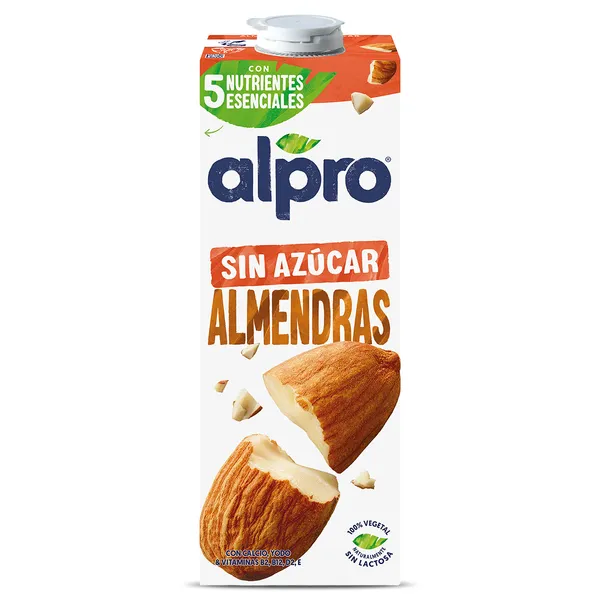 Bebida de almendras sin azúcar Alpro 1 L 2