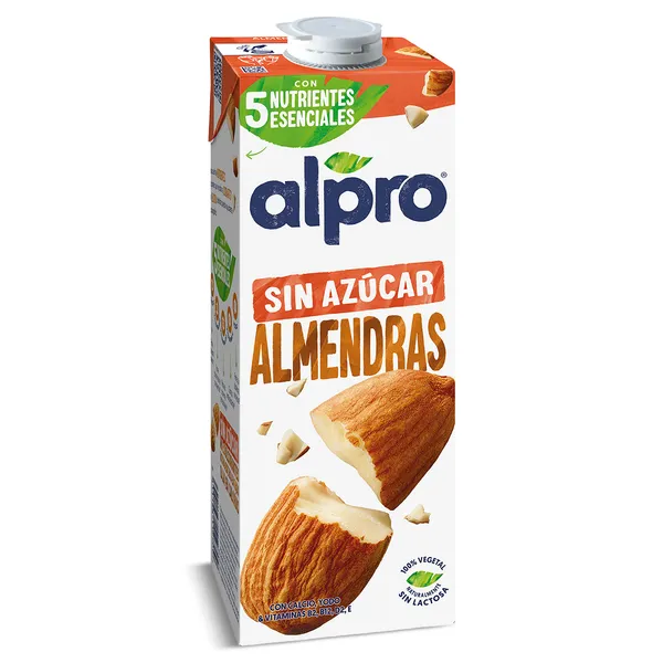 Bebida de almendras sin azúcar Alpro 1 L 3