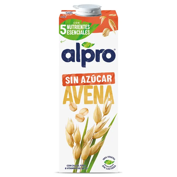 Bebida de avena sin azúcar Alpro 1 L 2